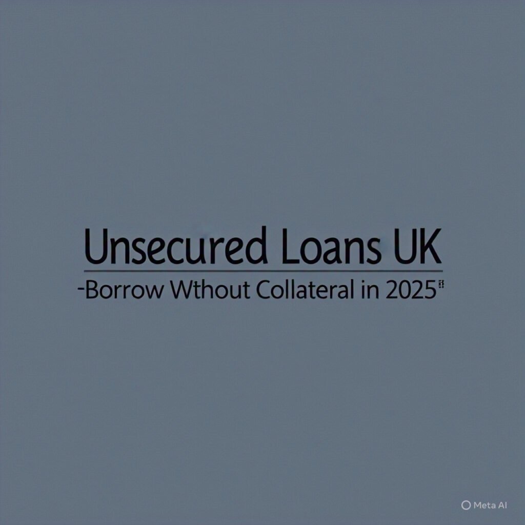 Unsecured Loans UK – Borrow Without Collateral in 2025